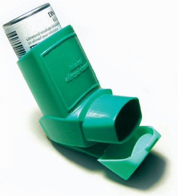 Green Asthma Inhaler