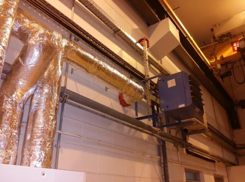 Beam commercial-ventilation-ducting-installation