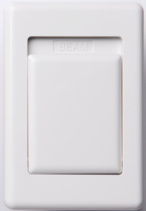 Modern White Central Vacuum Inlet
