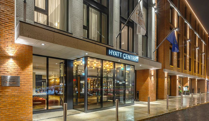 Hyatt Centric Hotel Dublin entrance