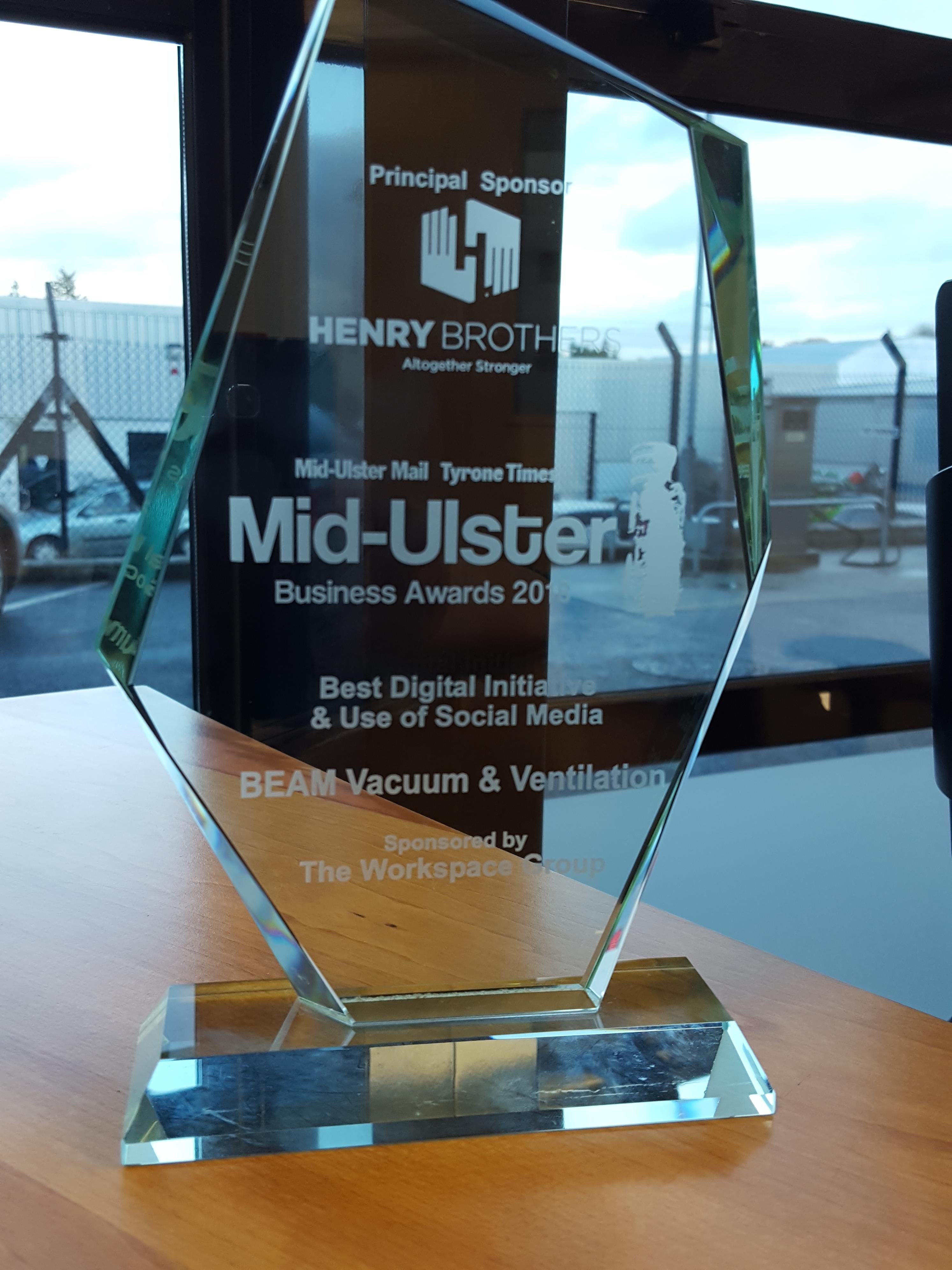 Beam win at Mid Ulster Business Awards 2018